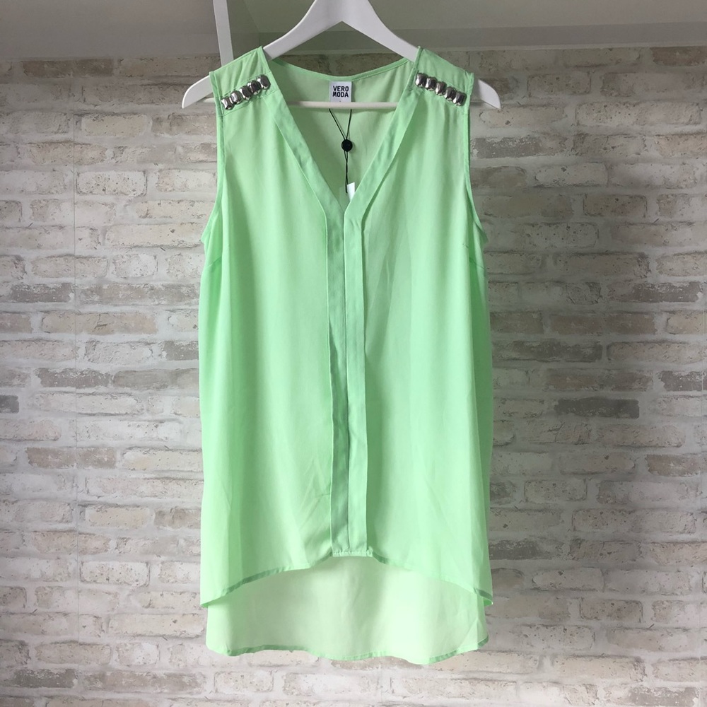 Vero Moda long silky blouse NWT